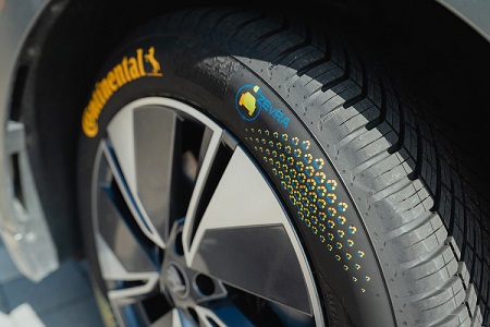 Continental ha desarrollado un neumático fabricado con aproximadamente un 43% de materiales reciclados