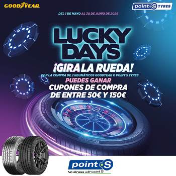 Llegan los 'Lucky Days' de Point S y Goodyear
