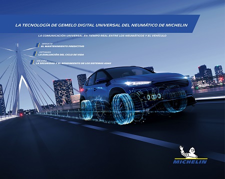 Tecnología de gemelo digital del neumático de Michelin 