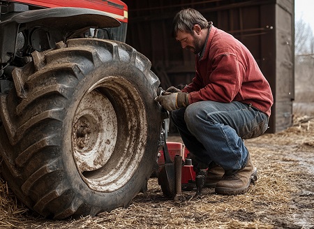 Los neumáticos agrícolas de gran tamaño deben recogerse