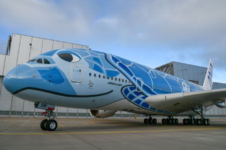 Airbus A380 de All Nippon Airways con Michelin Air X