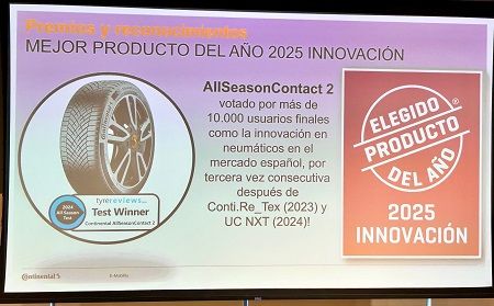 AllSeasonContact 2, 'Mejor Producto del Año 2025 Innovación en Neumáticos'