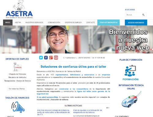 Asetra estrena nueva página web