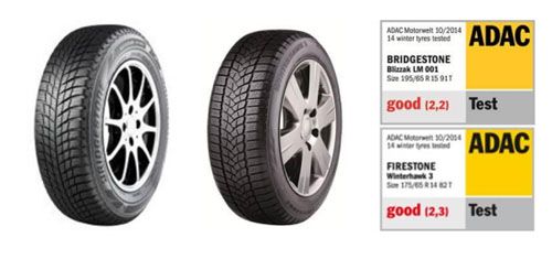 Bridgestone Blizzak LM001 y Firestone Winterhawk 3