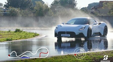 Bridgestone inaugura una nueva pista de conducción en mojado