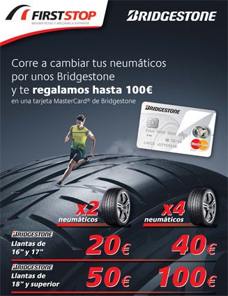 Bridgestone regala hasta 100 euros