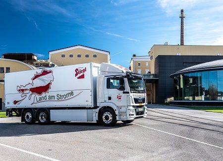 Camión MAN eTGM de Stiegl