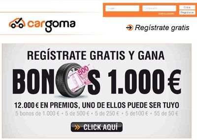 Cargoma sortea bonos de hasta 1.000 €