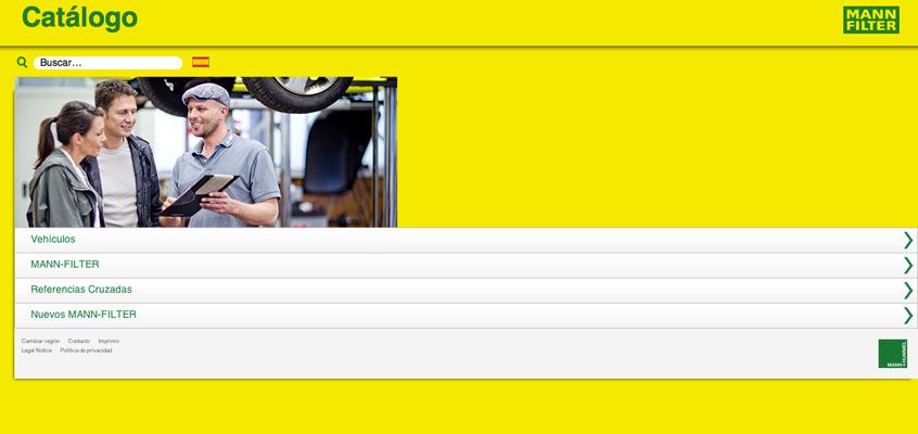 Catálogo smartphone Mann-Filter