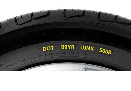 Código DOT de un neumático