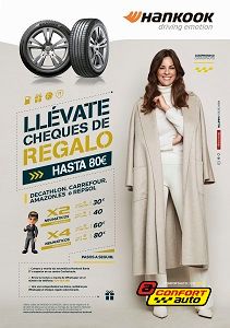 Confortauto y Hankook regalan hasta 80 euros