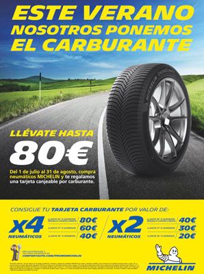 Confortauto y Michelin te regalan hasta 80 euros 