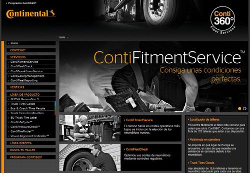 Continental presenta su web para Conti360° Fleet Services