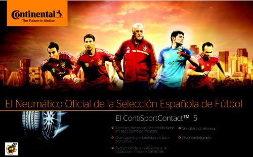 Continental sigue patrocinando a la España de Del Bosque