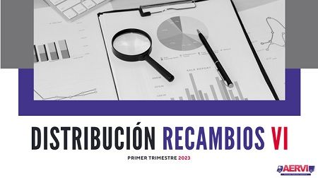 Datos de la distribución de recambios de vehículo industrial