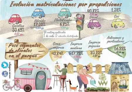 Datos del parque de vehículos en renting del primer semestre de 2021