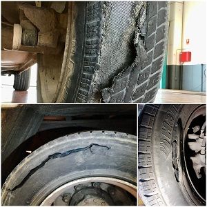 Defectos en los neumáticos