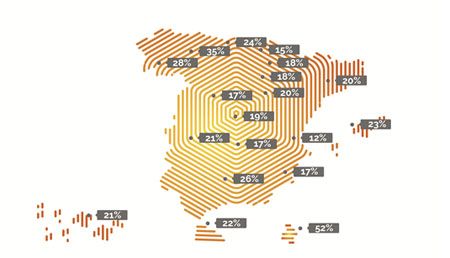 El mapa de vehículos rechazados en la ITV