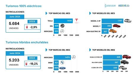 El mercado de la movilidad eléctrica cierra el semestre con un retroceso del 5,4%