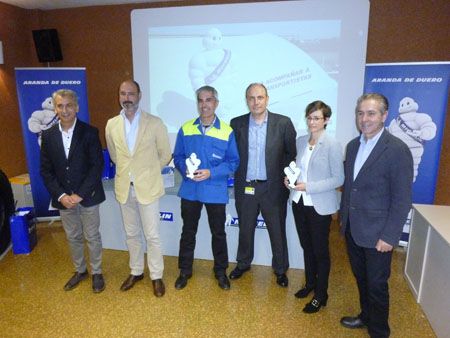 Equipo directivo de la factoría de Aranda de Duero de Michelin