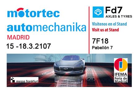  FD7 Axles&Tyres estará presente en Motortec