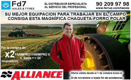 FD7 Axles & Tyres S.A regala una chaqueta-forro polar