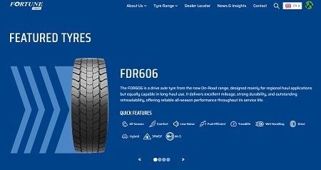 FORTUNE TIRES web
