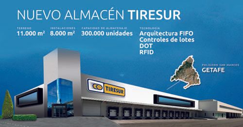 Futuro nuevo almacén en Madrid de Tiresur
