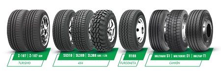 Gama de neumáticos Goodride