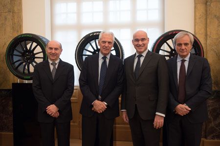 Gianantonio Magnani, Marco Tronchetti Provera, Ferruccio Resta y Maurizio Boiocchi