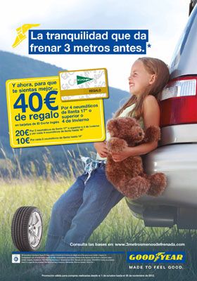 Goodyear incita al cambio de neumáticos