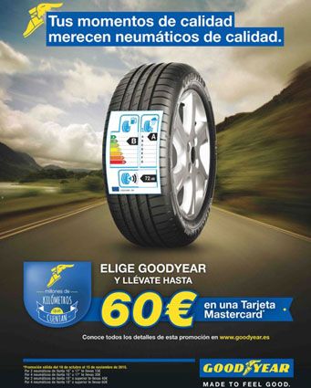 Goodyear ofrece hasta 60€