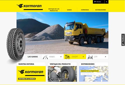 Kormoran presenta su nueva web de neumáticos de camión