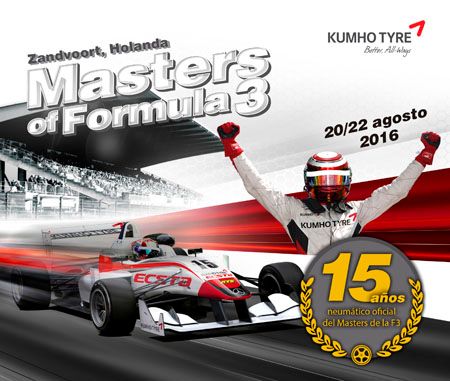 Kumho, 15 años como neumático oficial de la F3