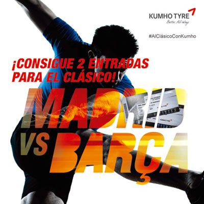 Kumho sortea 2 entradas VIPS para el Madrid-Barça
