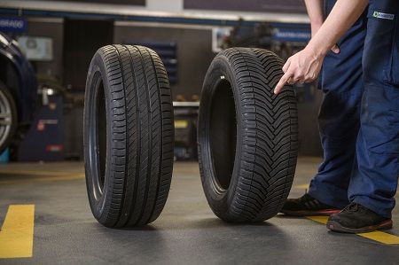 La banda de rodadura de un neumático