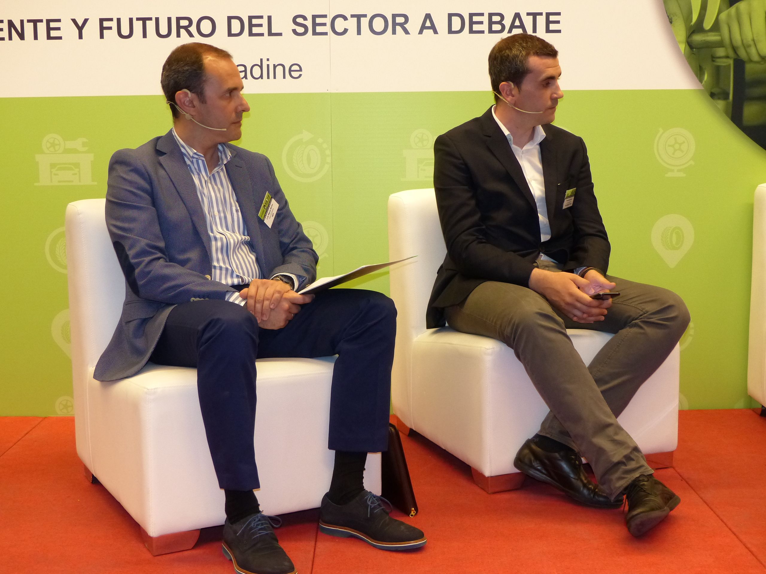 Luis Miguel Muñoz de NEX y Francisco Dorado de Recambios Frain