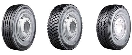 M-STEER 001, M-DRIVE 001 y M-TRAILER 001 de Bridgestone