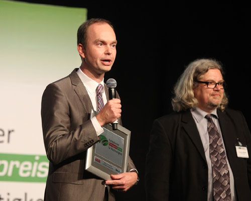 Marko Multhaupt, tras recibir el galardón