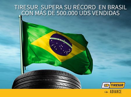 Más de 500.000 neumáticos vendidos en Brasil