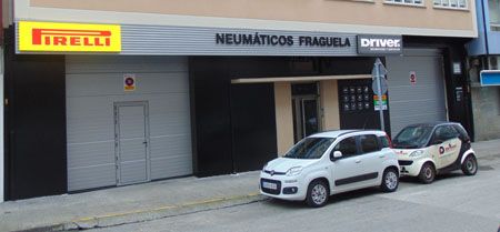 Neumáticos Fraguela ya luce los colores corporativos de Driver