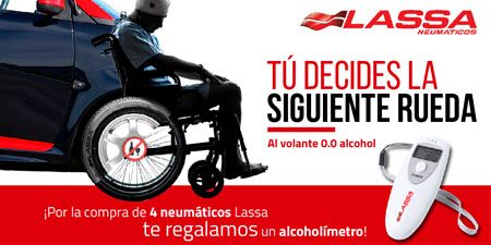 Neumáticos Lassa contra el alcohol al volante