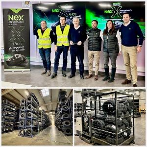 NEX celebra los 10 años con una visita a su almacén de Illescas