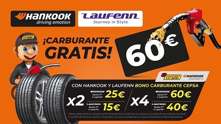 Nueva campaña de Confortauto, Hankook, Laufenn y Cepsa