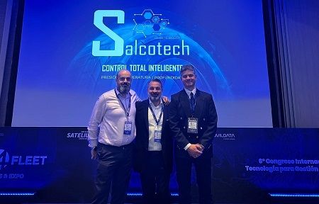 Octavio Fernández, Agustín Salinas y Francisco Barreiros de Salcotech