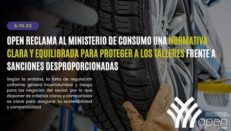 OPEN reclama a Consumo una regulación que proteja a los talleres