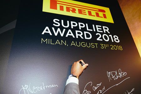 Pirelli Supplier Award 2018