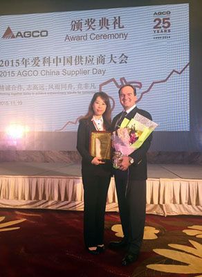 Premio AGCO 2015 Mejor Prestación de Calidad