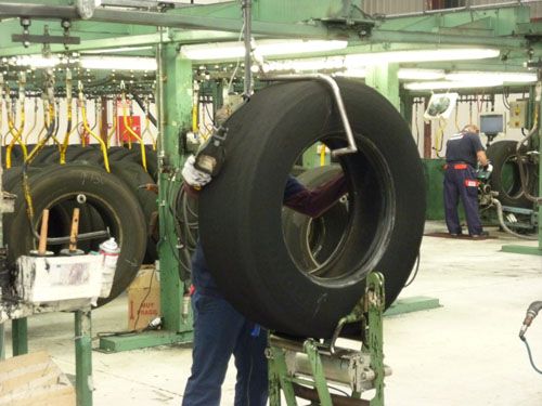 Proceso de fabricación de neumáticos económicos