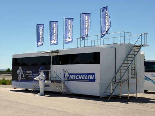 Pruebas dinámicas en las pistas del INTA de Madrid